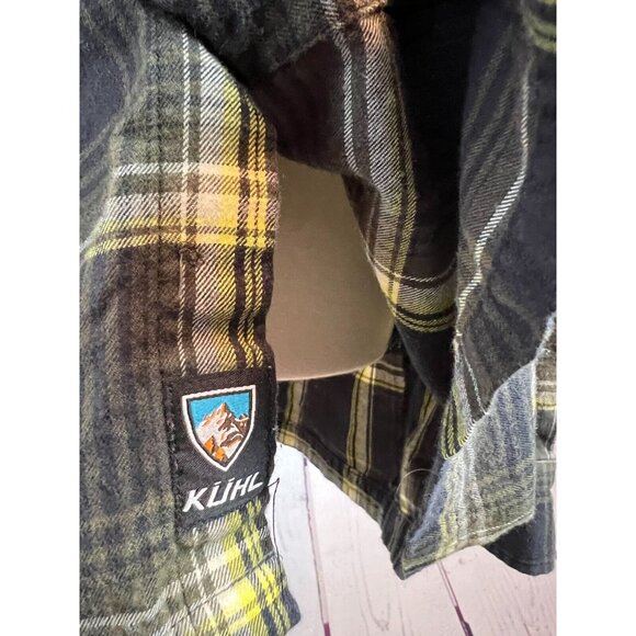 Kuhl Plaid Shirt Wool Blend Mens size Large Long sleeve Mountain Grown Button Up - Picture 8 of 12